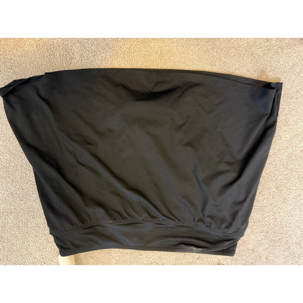 Land’s End Black skirt swimsuit bathing suit bottom size 6 Built bottom capsule